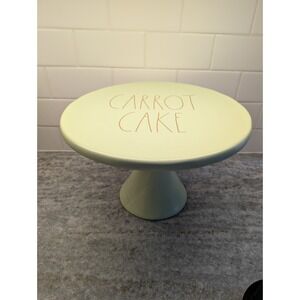 RAE‎ DUNN Cake Stand Carrot Cake Pie Plate Artisan Collection 12" x 8"